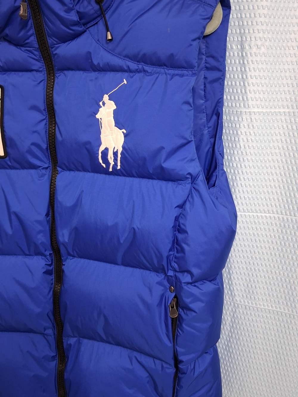Polo Ralph Lauren Royal Blue Quilted Puffer Vest - Classic Logo - Picture 3 of 7